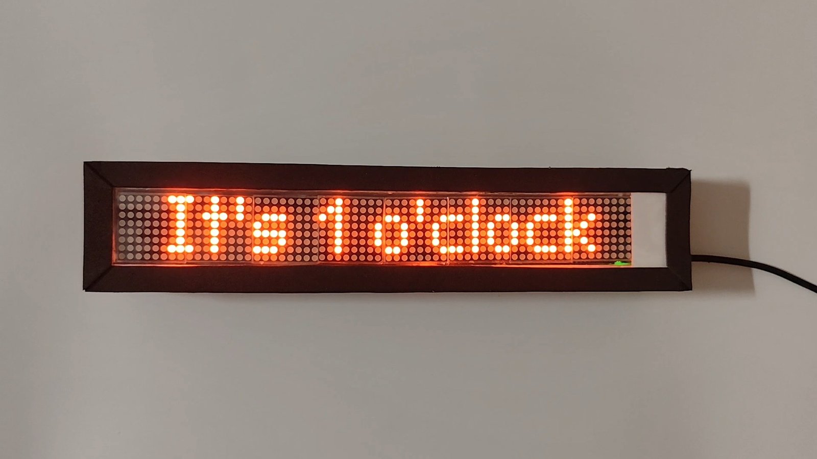 Word Clock using MAX7219 LED Dot Matrix Display