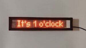 Word Clock using MAX7219 LED Dot Matrix Display